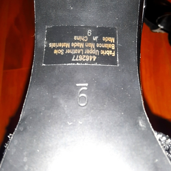 Sequin Black High Heel - Picture 3 of 7